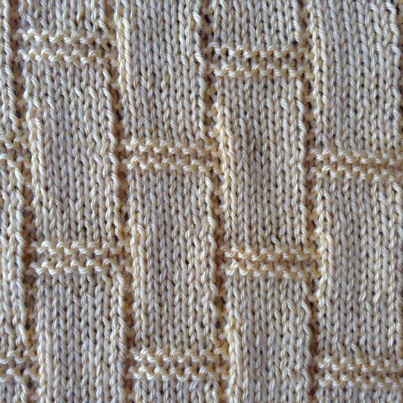 Hand Knit Baby Blanket in Sunshine Yellow - Picture 5 of 6